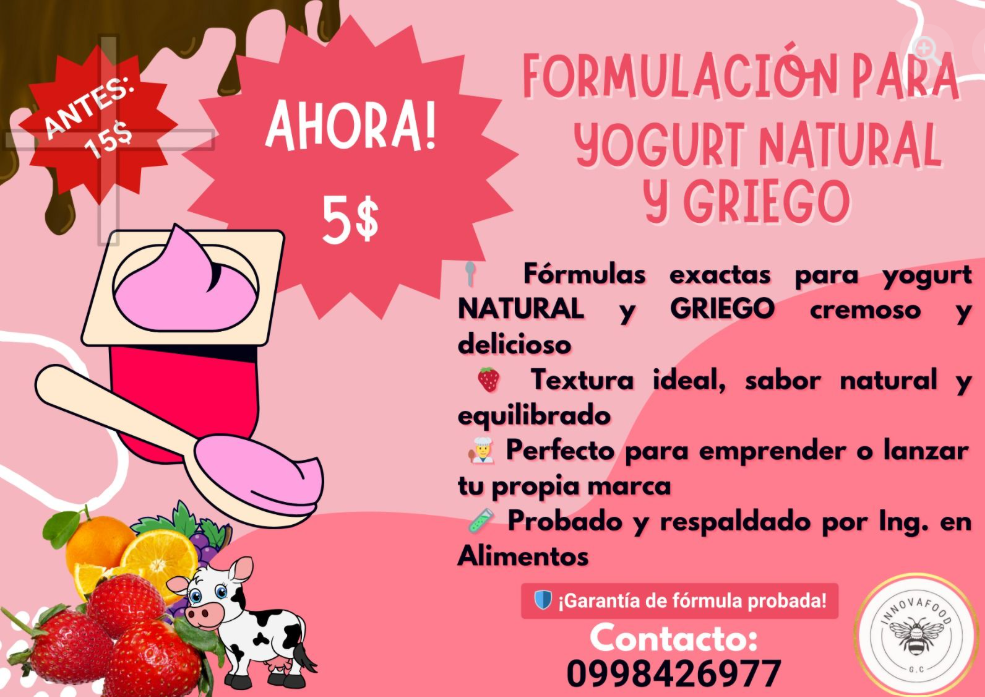 Formulación de Yogurt